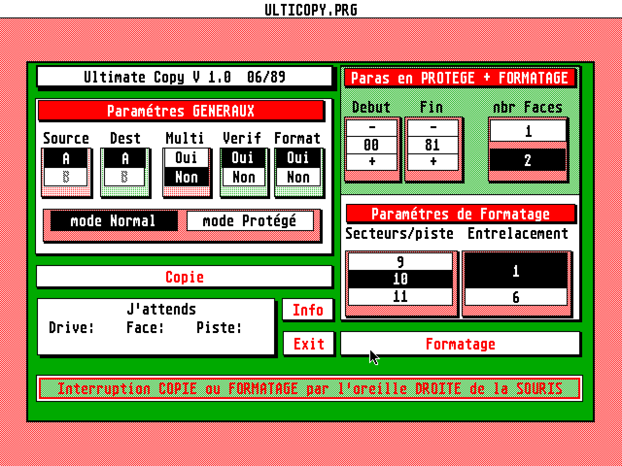 Ultimate Copy atari screenshot