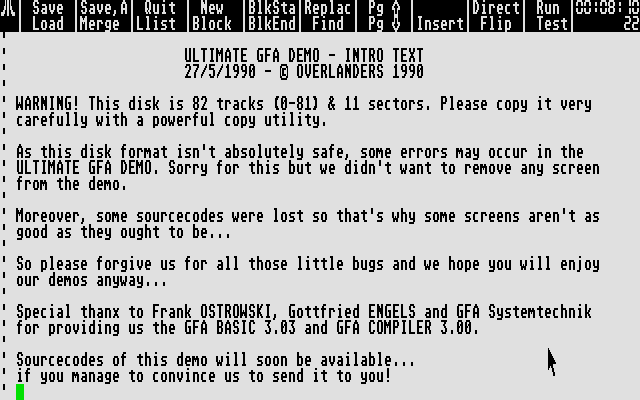 Ultimate GFA Demo — screenshot 1