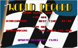 Ultimate Ride (The) atari screenshot