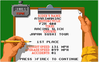 Ultimate Ride (The) atari screenshot