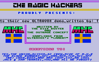 Ultravox Demo (The) atari screenshot