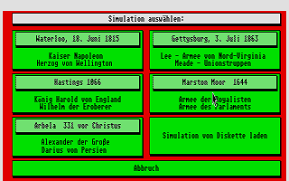 UMS - The Universal Military Simulator atari screenshot