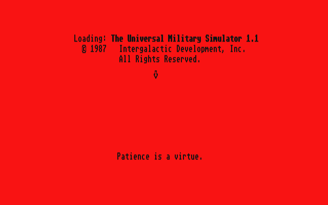 UMS - The Universal Military Simulator