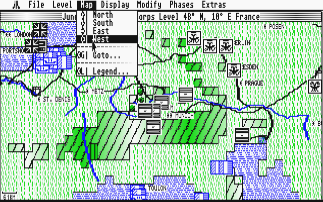 UMS - The Universal Military Simulator II - Nations at War atari screenshot