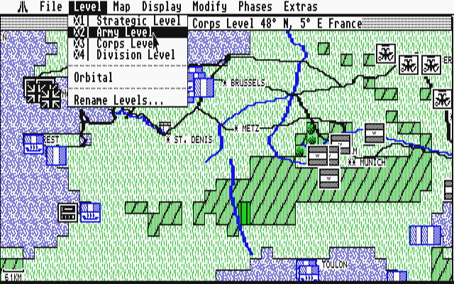 UMS - The Universal Military Simulator II - Nations at War atari screenshot