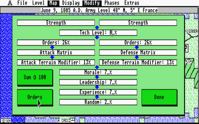 UMS II - Nations at War atari screenshot
