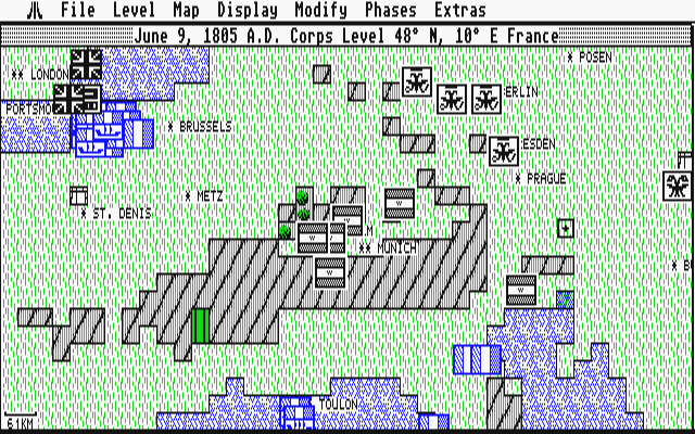 UMS - The Universal Military Simulator II - Nations at War atari screenshot