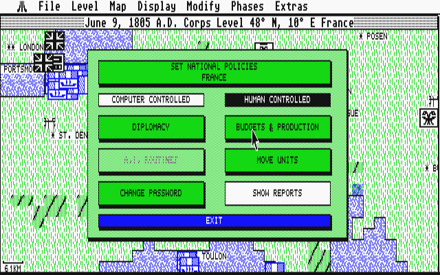 UMS II - Nations at War atari screenshot