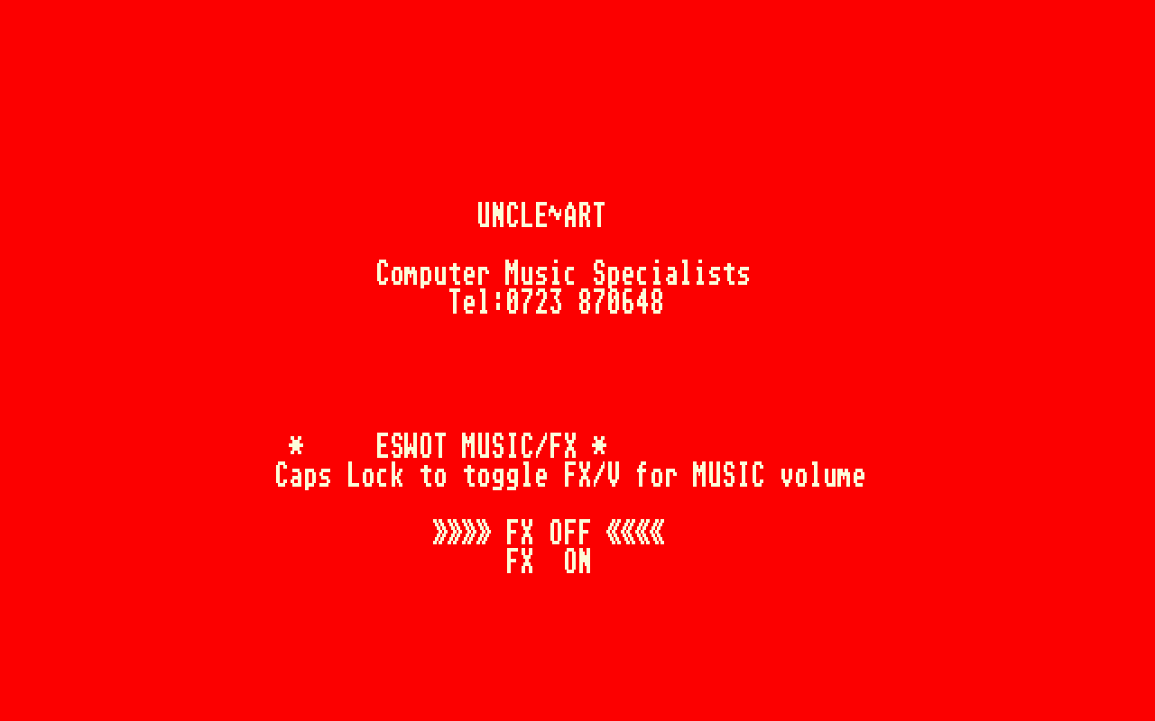Uncle Art Music - Disk 1 atari screenshot
