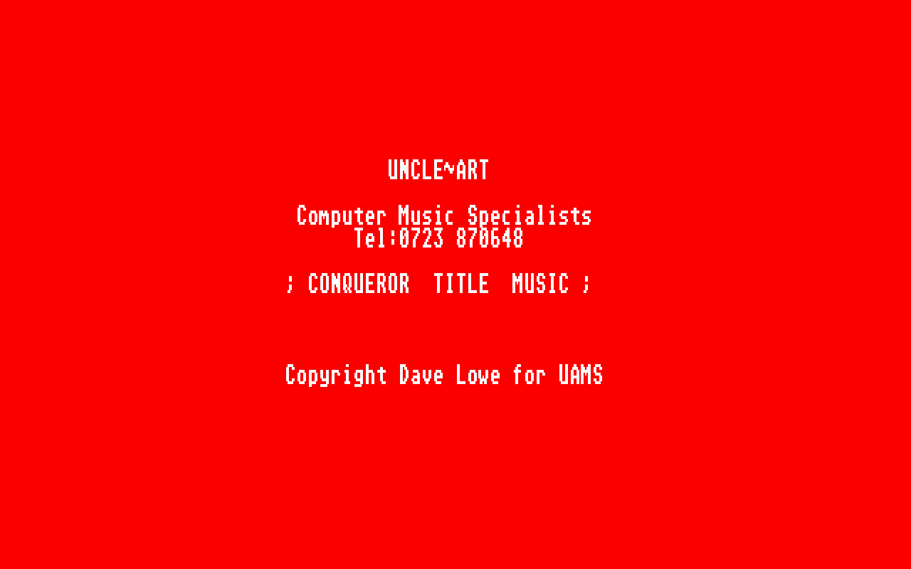 Uncle Art Music - Disk 2 atari screenshot