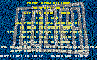 Upscale Mega Demo atari screenshot