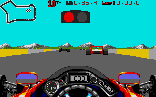 Vector Championship Run atari screenshot