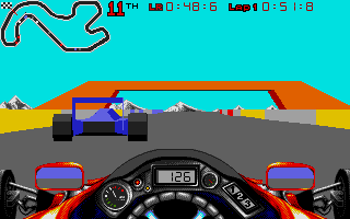 Vector Championship Run atari screenshot