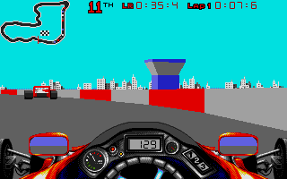Vector Championship Run atari screenshot