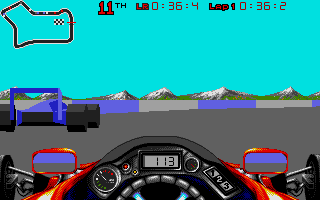 Vector Championship Run atari screenshot