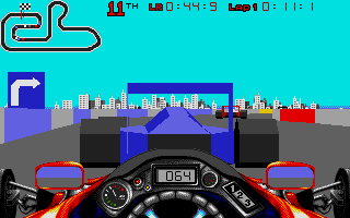 Vector Championship Run atari screenshot