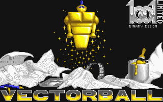 Vectorball atari screenshot