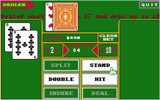 Vegas Gambler atari screenshot