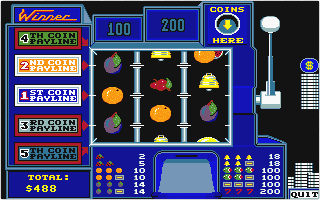 Vegas Gambler atari screenshot