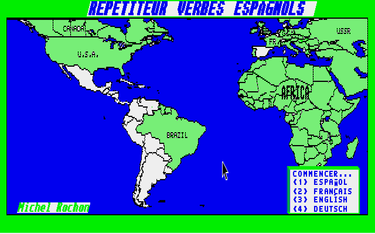 Verbos Españoles Pasante atari screenshot