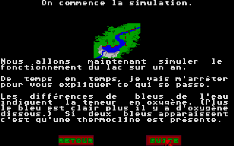 Vie du Lac (La) atari screenshot