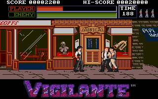 Vigilante atari screenshot