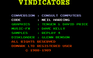 Vindicators atari screenshot