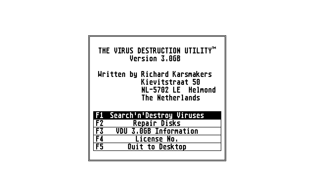 Virus Destruction Utility — screenshot 1