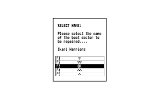 Virus Destruction Utility atari screenshot