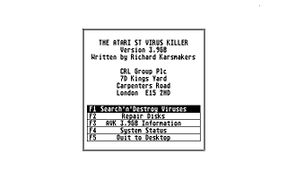 Virus Killer atari screenshot