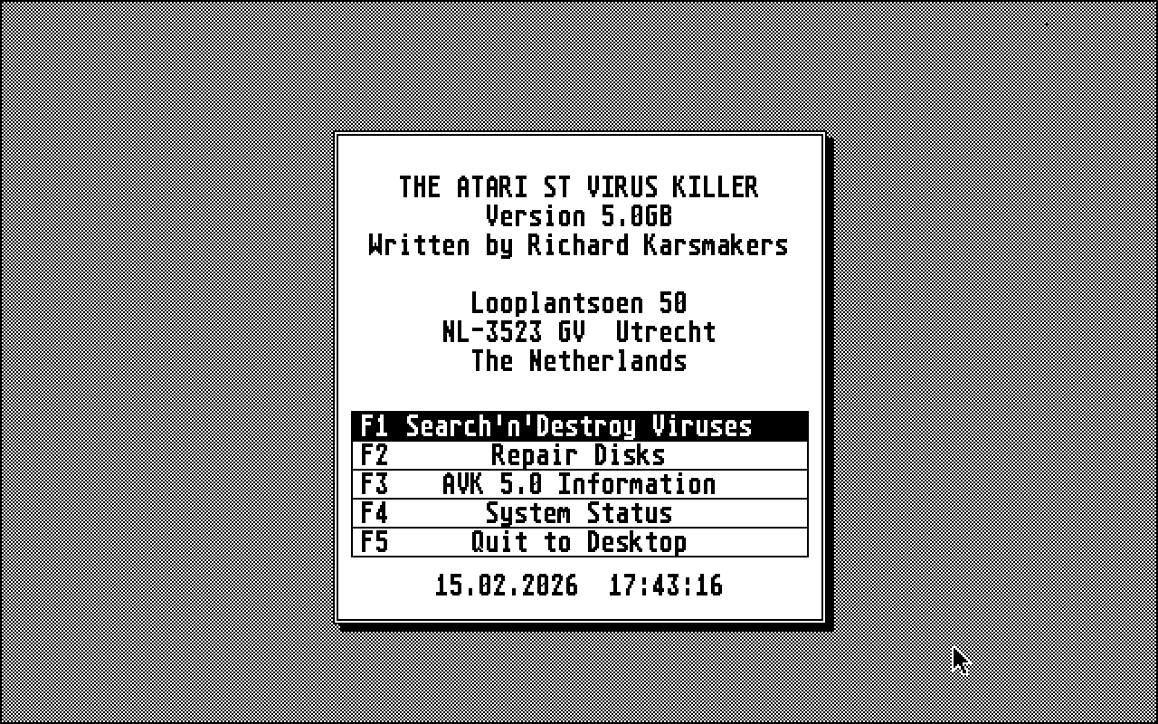 Virus Killer atari screenshot
