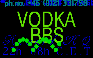 Vodka BBS Demo atari screenshot
