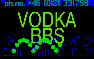 Vodka BBS Demo — screenshot 1
