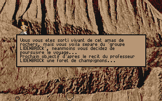 Voyage au Centre de la Terre atari screenshot