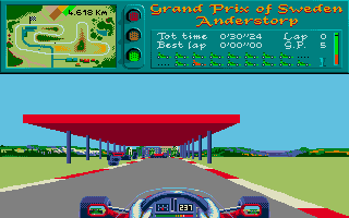 Vroom atari screenshot