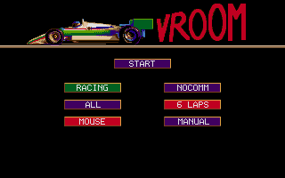 Vroom atari screenshot