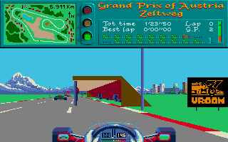 Vroom atari screenshot