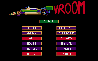 Vroom Multi-Player atari screenshot