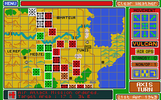 Vulcan - The Tunisian Campaign atari screenshot