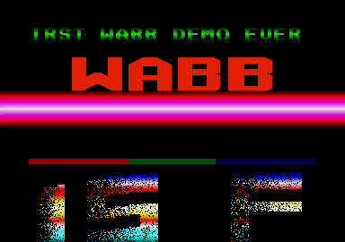 Wabb Demo atari screenshot