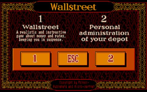 Wall$treet atari screenshot