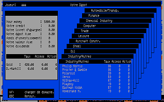 Wall$treet atari screenshot