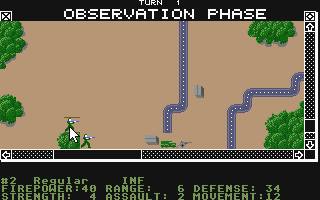 Wargame Construction Set atari screenshot