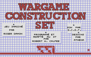 Wargame Construction Set atari screenshot