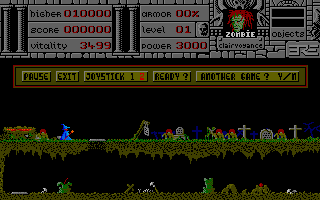 Warlock atari screenshot