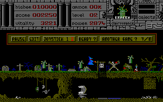 Warlock atari screenshot