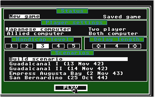 Warship atari screenshot