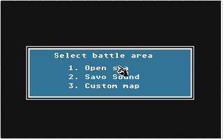 Warship atari screenshot