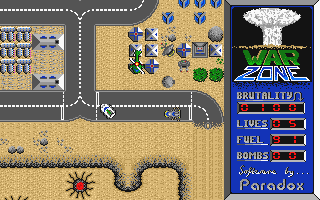 Warzone atari screenshot