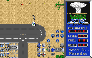 Warzone atari screenshot